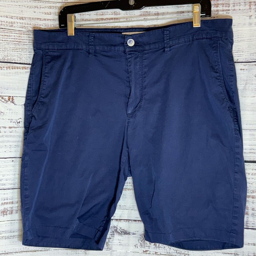 Brax Shorts Mens Size 36 Feel‎ Good Regular Fit  Light Navy Blue 10 inch chino